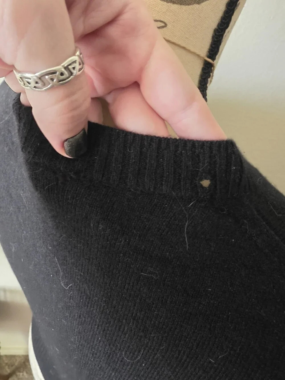 J Crew Cashmere Shrunken Crewneck Sweater - S